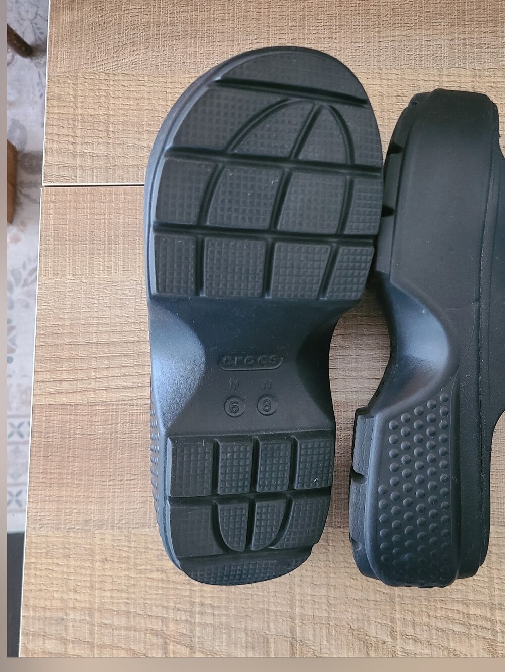 Crocs Unisex Adult Stomp Slides Platform Sandals Black - Picture 10 of 11